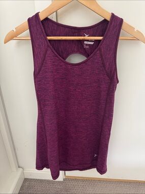 Old Navy Marled Plum Racerback Tank Top